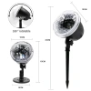 Dynamic snowflake projection lamp, outdoor waterproof RF remote control snow lamp, lawn lamp Specification image